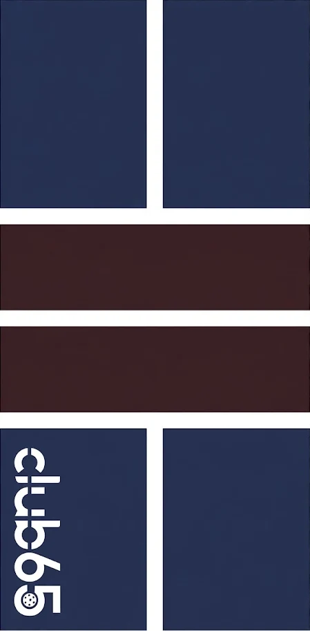 Club 65 court layout showing service boxes and kitchen zones